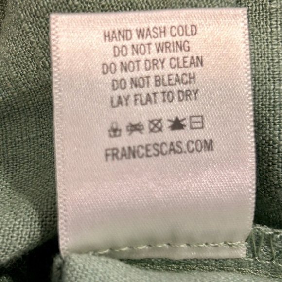 💦”Blue Rain” NWT Elegant Sage Green Wrap Detail Zip Back Mini Skirt💧 - Picture 11 of 11